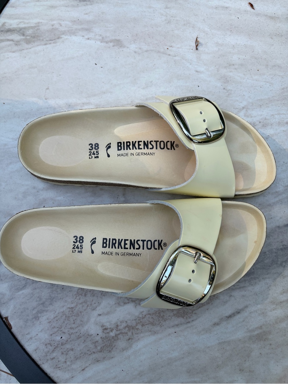 Birkenstock Madrid Big Buckle Sandals in Butter color - Picture 2 of 4